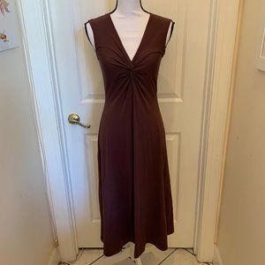 Patagonia V-Neck Gathered Cap-Sleeved Dress